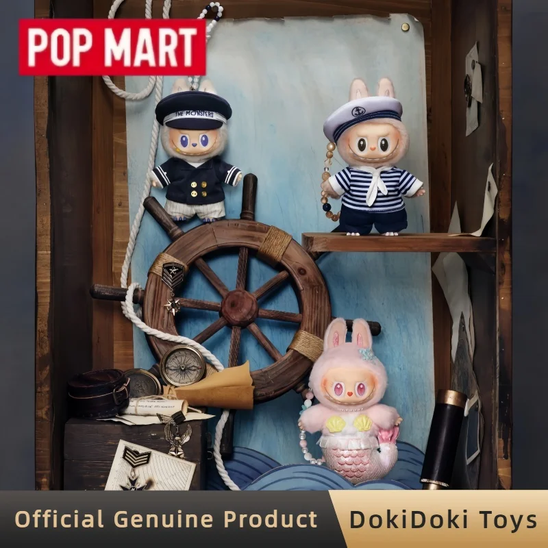 

Genuine POPMART Flying LABUBU Series Vinyl Plush Pendant Labubu Captain Sailor Mermaid Doll Collectibles Toy Girl Birthday Gift
