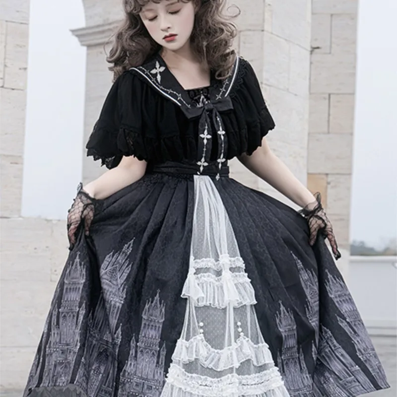 Lolita Skirt Halloween Gothic Dark Vintage Court Dress