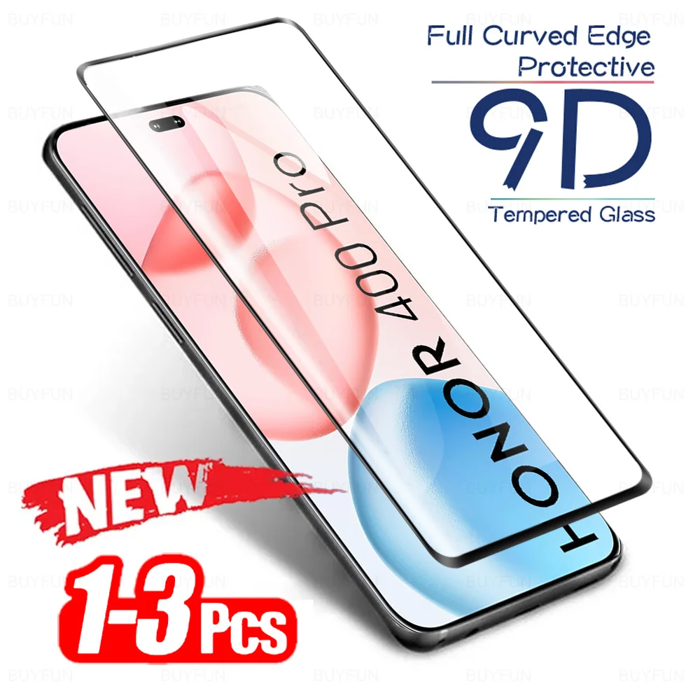 

Защитная пленка из закаленного стекла для Honor 400 Pro (1-3 шт.), полное покрытие экрана, для Honor 400 Pro 5G