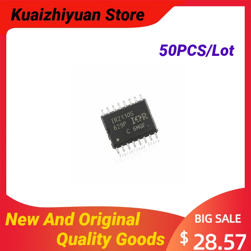 50PCS/Lot New and Original IR2110S IR2110STR IR2110STRPBF SOP-16 Door Driver Chip Electronic Components Quality Goods