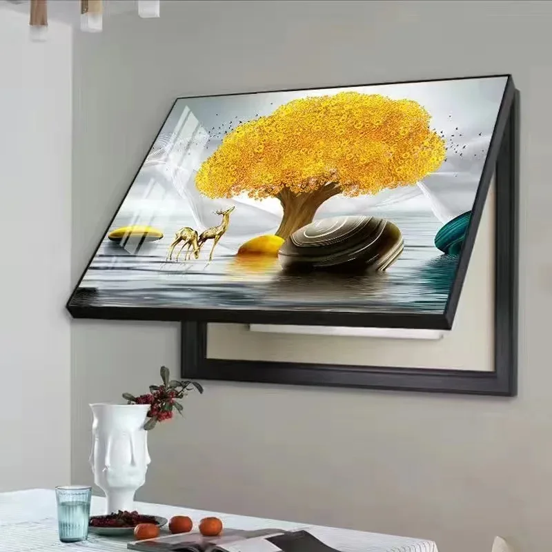 meter box decorative cover frame Pinmei-style paintings Horizontal version Non-perforated distribution switchin