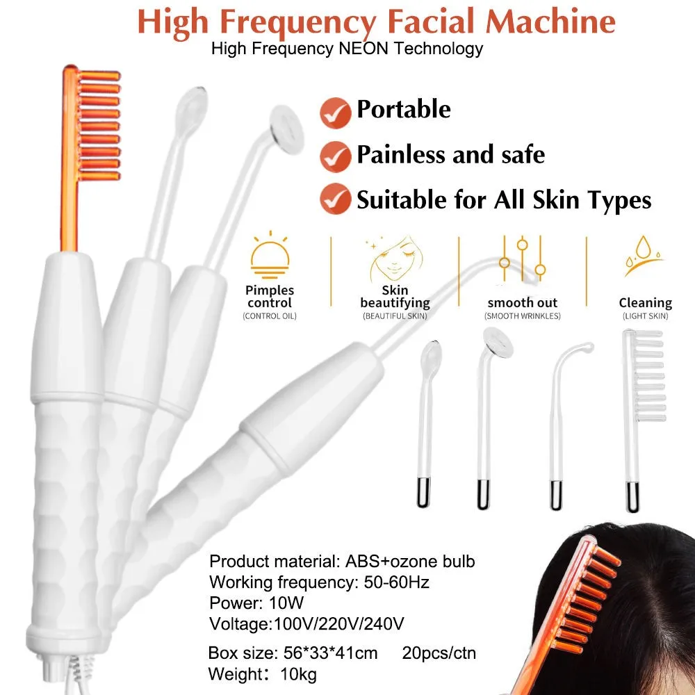

2025 New Facial Skin Portable Electrotherapy Wand Beauty Device