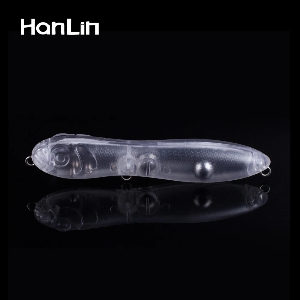 

Hanlin 10/20pcs 10CM 14G Unpainted Topwater Popper Crank Wobbler Clear Hard Plastic Bodies Fishing Minnow Bait Blank Pencil