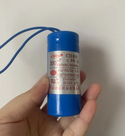 CD60 startup capacitor 450V  200UF 34*80mm