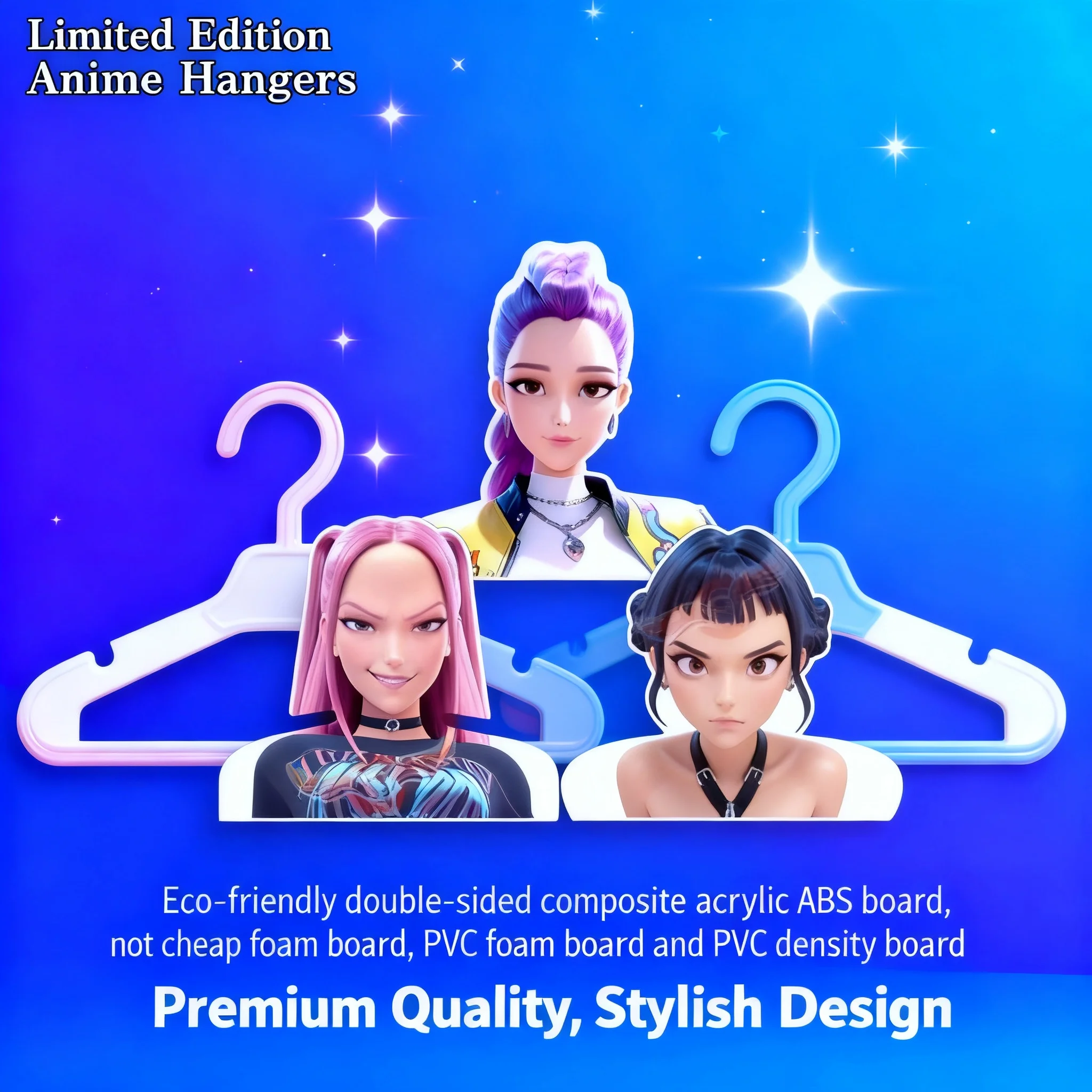 

K-POP Demon Slayer Girl Group Merchandise Lumina Zara ABS Eco-Friendly Board Full Scale Proportion Mannequin Display Stand for