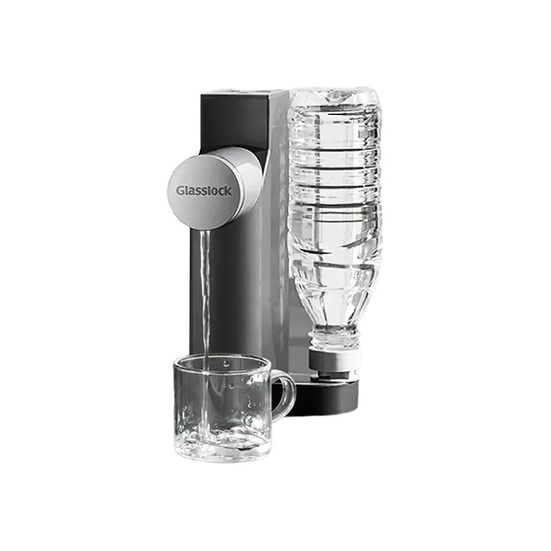 Instant Water Heater, Portable Desktop Mini Foldable for Bottled Water, Quick Heating Glasslock
