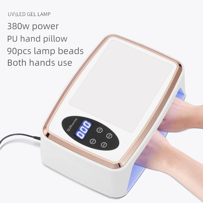 Professional Hand Pillow Large Space Nail Dryer 90 Led Nail Dryer UV Lamp for Curing All Gel Nail Polish Motion Sensing Manicure