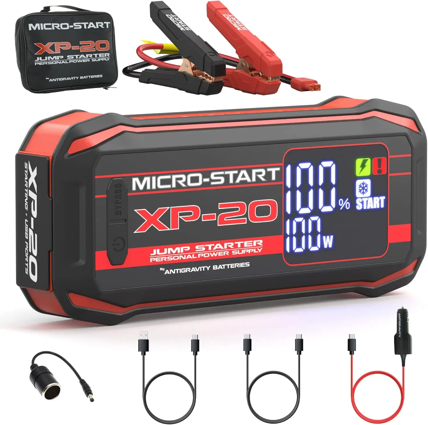 

2000A Jump Starter, 12V Lithium Battery Booster Pack for Gas & Diesel Engines up to 10.0L