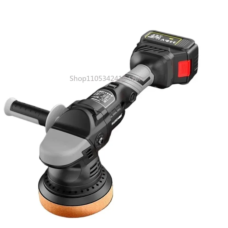 6-Speed Adjustable Brushless Car Polisher, Cordless High-Speed Waxing Tool for Daily Vehicle Surface Polishing Work