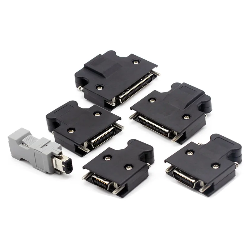 1Pcs SCSI MDR Male Plug Connector 6/14/20/26/36/50Pin Gold Plated for Yaskawa Servo Motor Drive Control