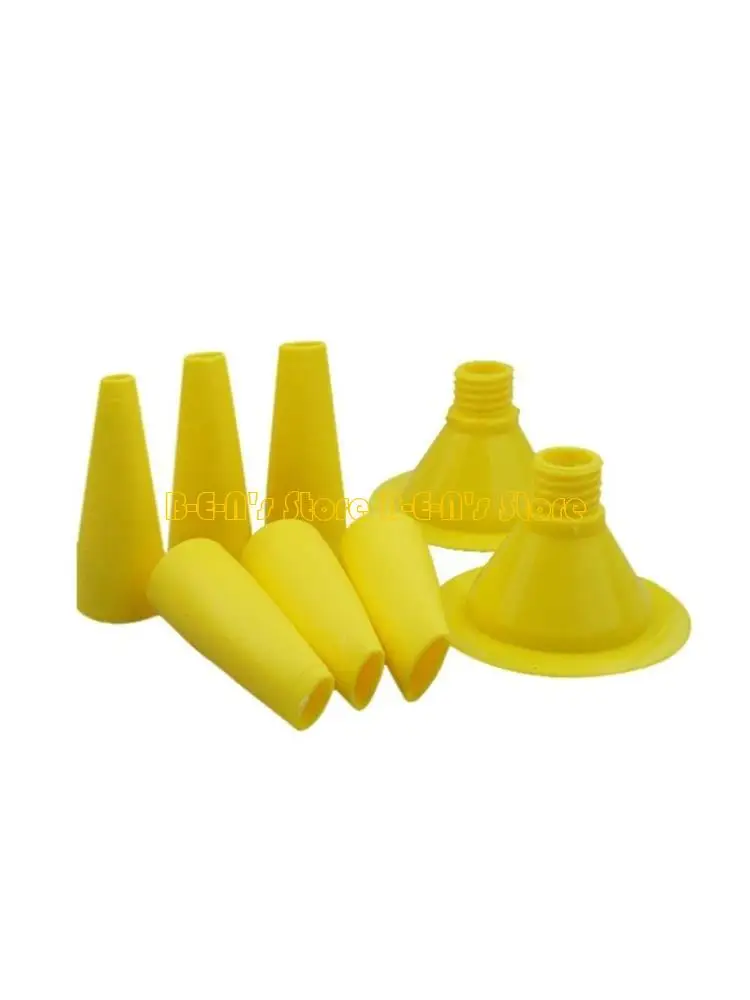 

Y1AD Прочный пистолет для заделки колбасы, инструмент для наконечника сопла, 8 упаковок, конусные сопла, многоразовые