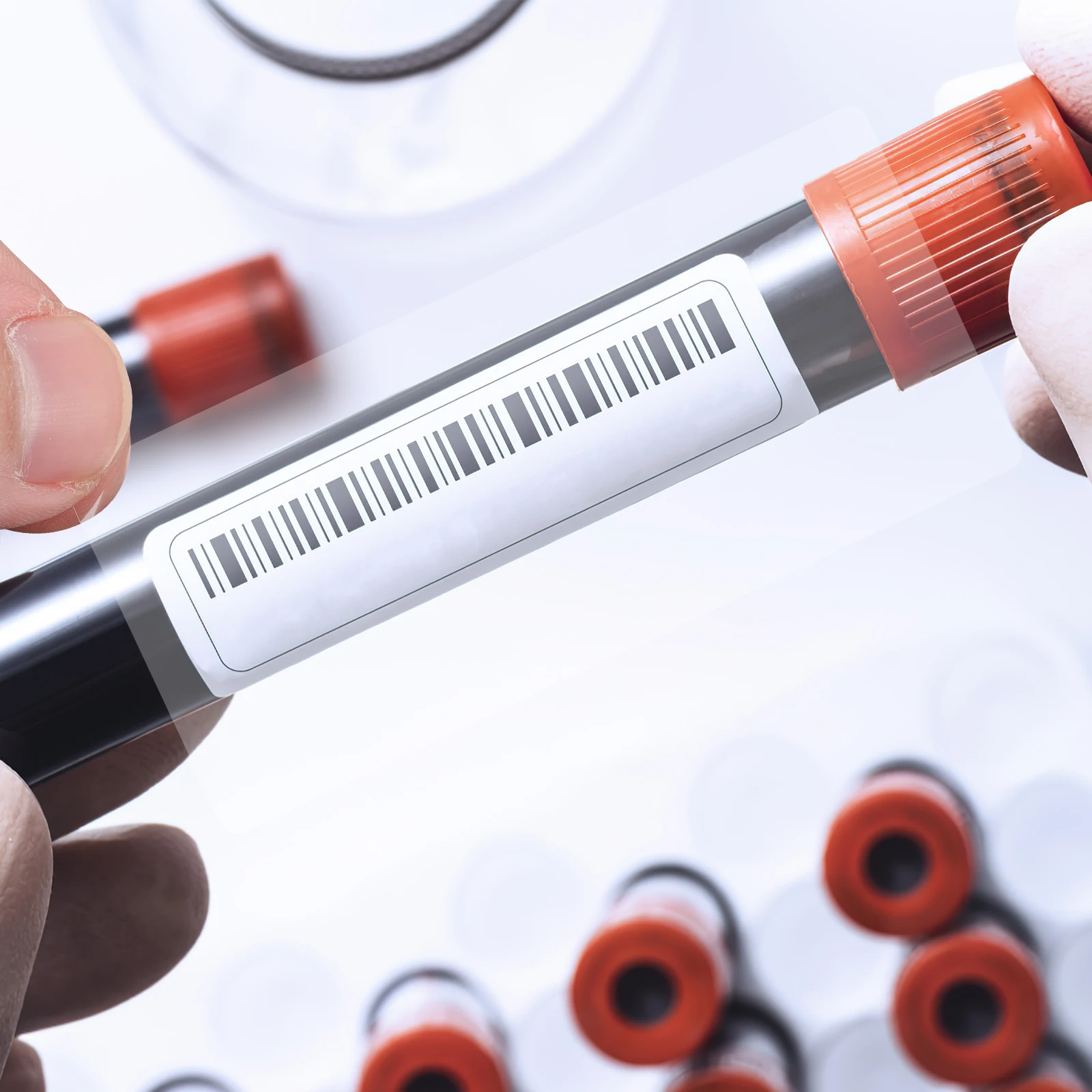 

500pcs Pvc Label Protector Clear Barcode Cover Waterproof Scratch-Resistant For Offices Libraries Hospitals Clothing Stores