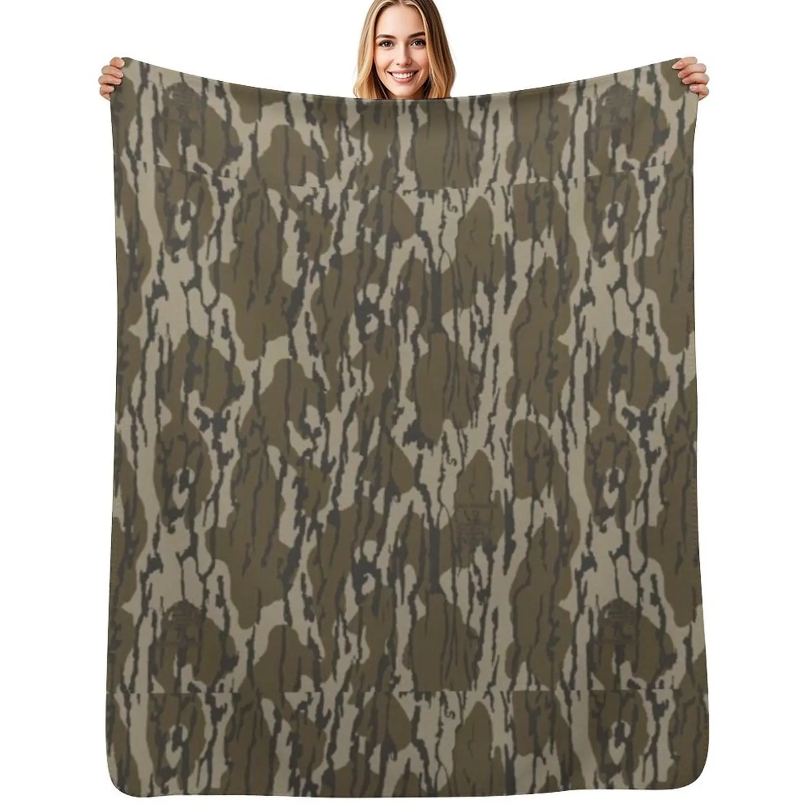 Everything Bottom Lands Camo Throw Blanket warm for winter Hairy Polar Soft Plush Plaid Furrys Blankets