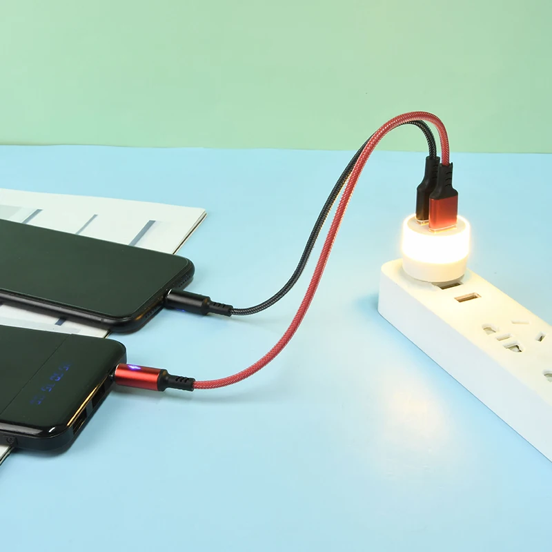 Lampada a LED USB per Power Bank, lampada a luce notturna a LED USB portatile, luce bianca/calda compatibile per Laptop, Notebook, lettura
