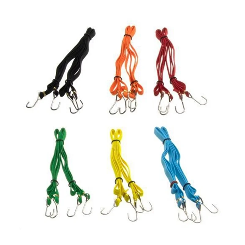 

N03R-2Pcs Elastic Roof Luggage Rack Rope Decorate Strap For 1/10 RC Crawler Car AXIAL SCX10 Traxxas TRX4 RC4WD D90 MST