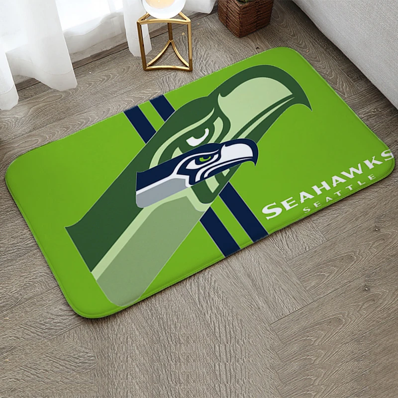 Interior Room Rugyb Rugs Foot Carpets Entrance Doormat Bedside Pet Floor Mats Seattle Seahawks Corridor Carpet Anti Slip Home