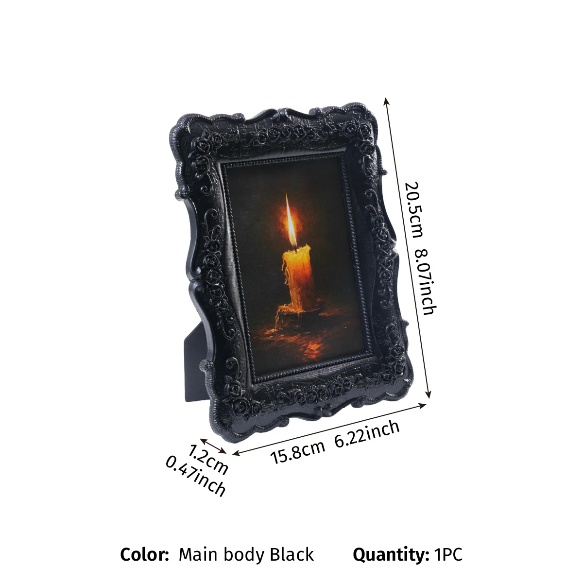 Halloween-Themed Resin Photo Frame
