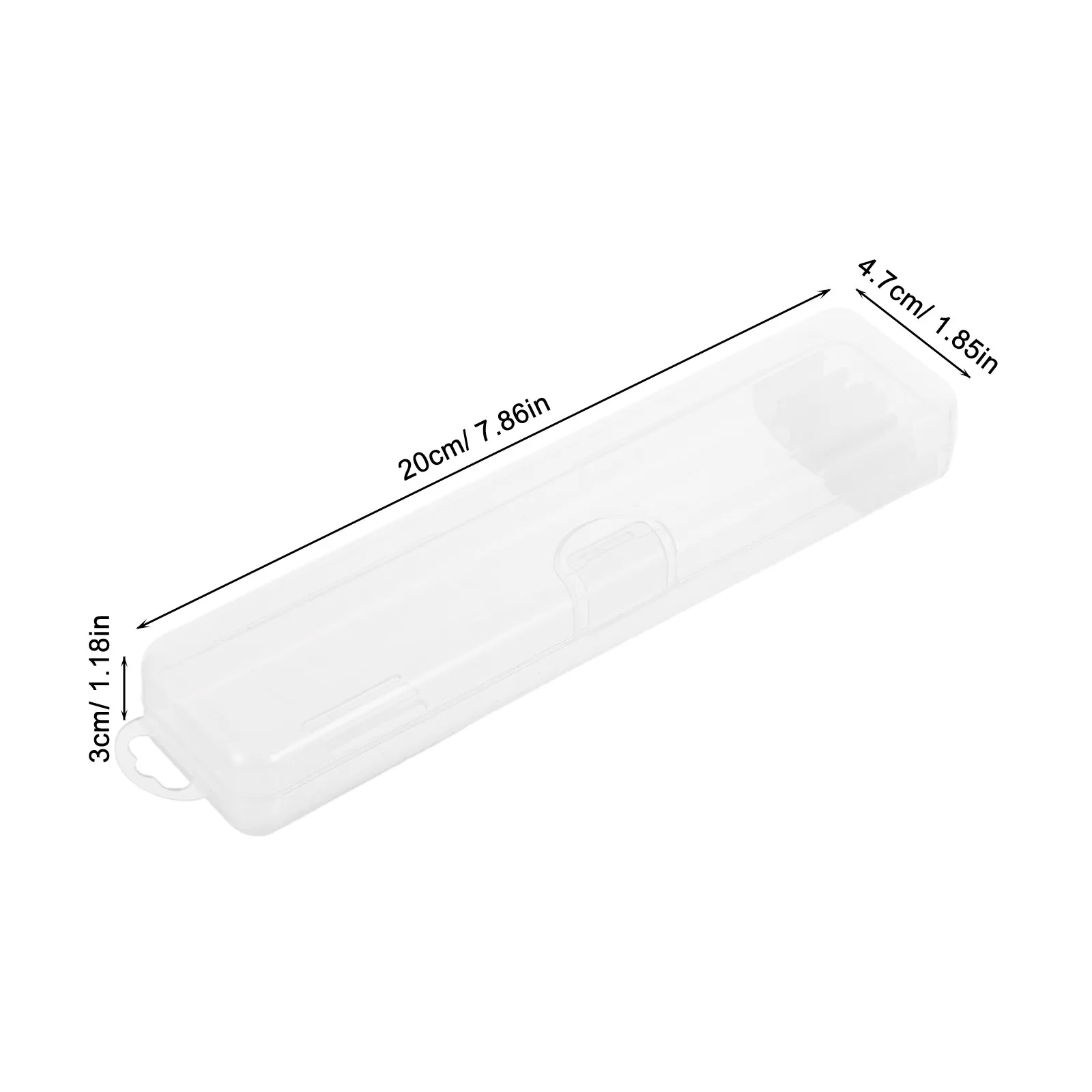 5Pcs Portable Transparent Cutlery Storage Box Secure Snap Closure Organizer for Camping Picnic Travel Spoon Fork Chopsticks