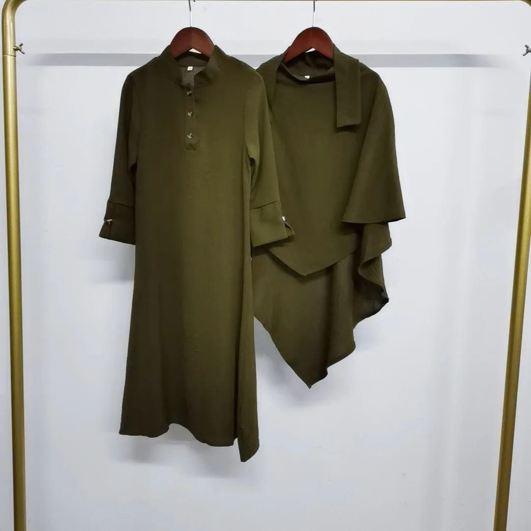 

Мусульманское детское платье-хиджаб для девочек, химар Джалабия Ид Джеллаба, детская молитвенная одежда, халат буржа, Абая, Турция, кафтан, исламская одежда