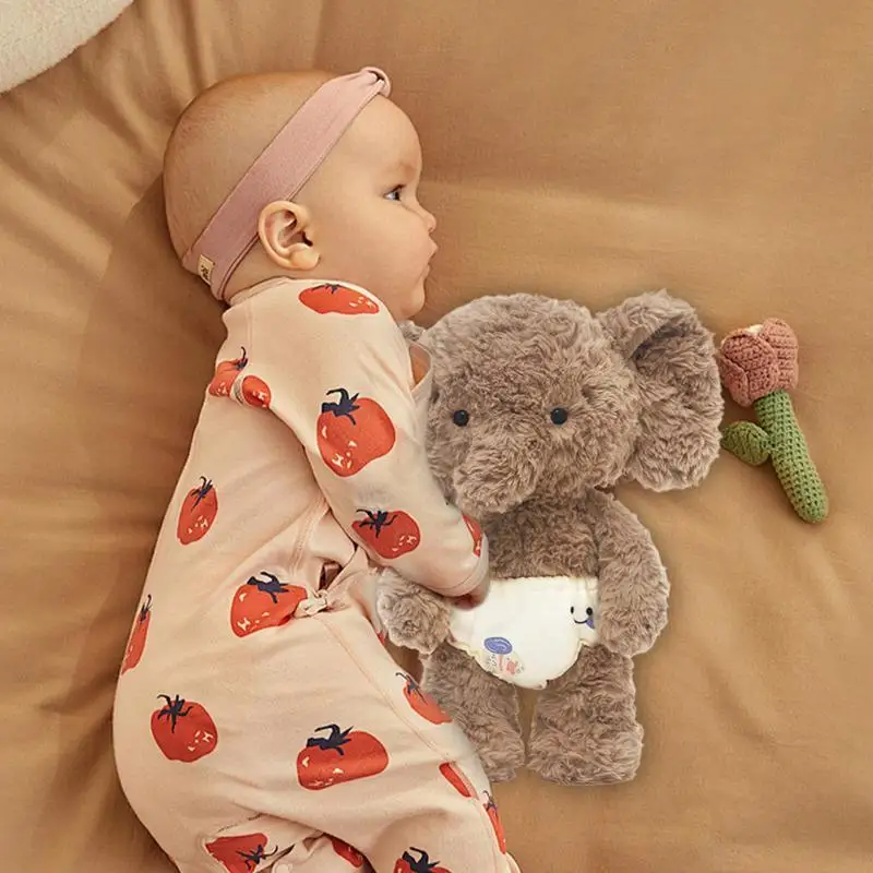 

Stuffed Elephant 13.7 Inches Stuffed Animal Toy Huggable Plush Dolls For Boys Girls Room Decoration Character Collection