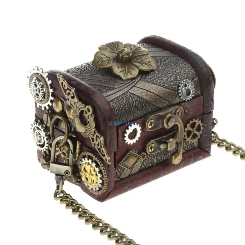 D0UD Steampunk Crossbody Bag Vintage Punk Bag Steampunk Shoulder Bag Retro Steampunk Gothic Gears Bag And Purses