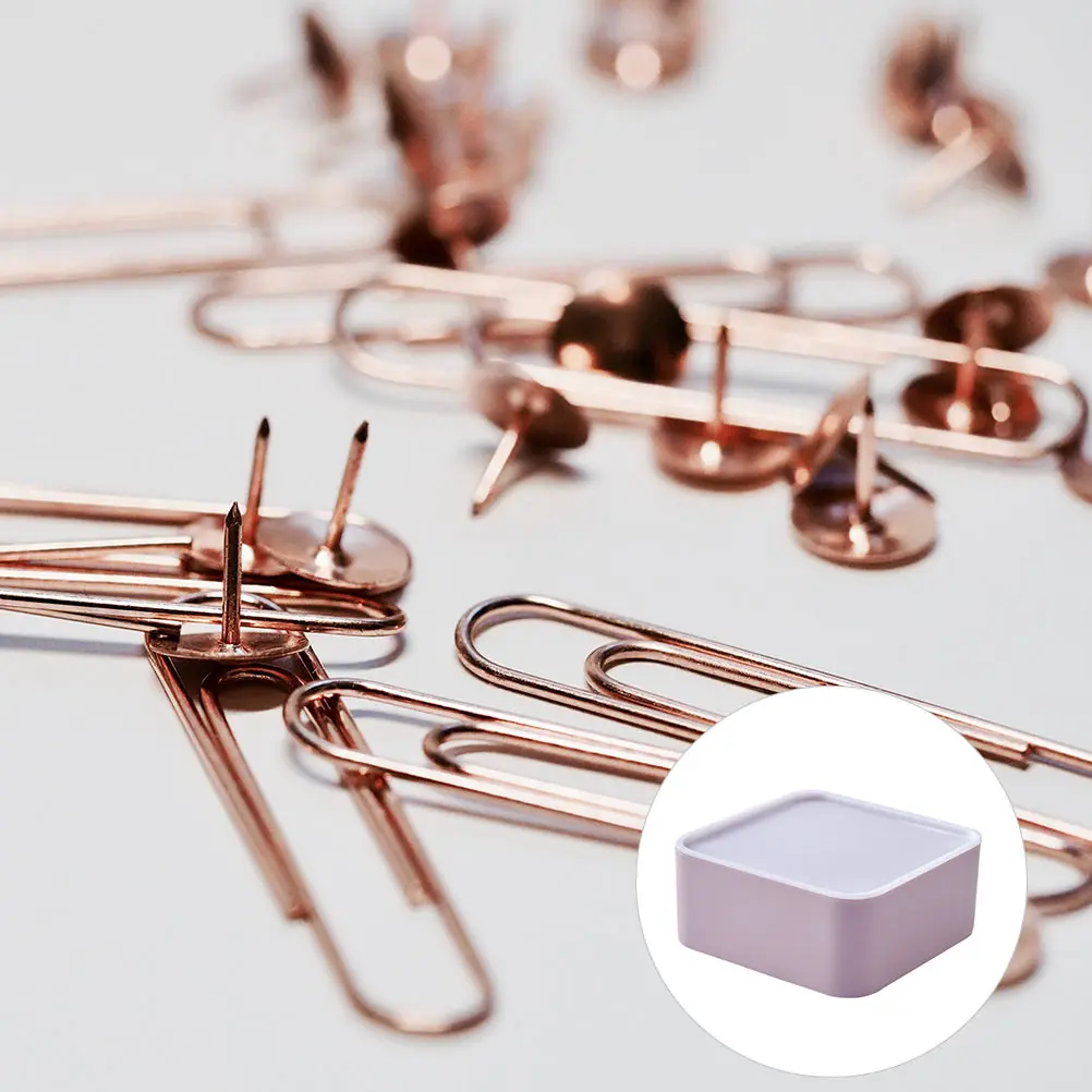 

3pcs Plastic Storage Box Desktop Simple Sundries Organizer Container With Lid For Jewelry Makeup Mini Box Set Compact