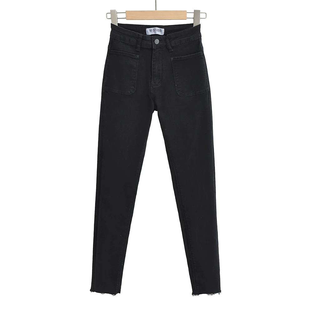 Skinny  jeans women 2022 vintage clothes stretchy jeans for women pants black pencil jeans brown denim pants korean streetwear