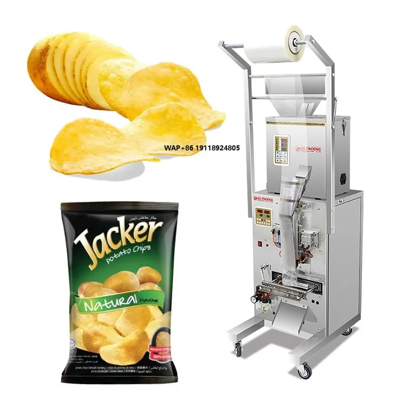 50-100g Chips Biscuit Snacks Packaging Machine Sealing Machine Groundnut Popcorn Biscuit Rice Potato Chips Packing Machine