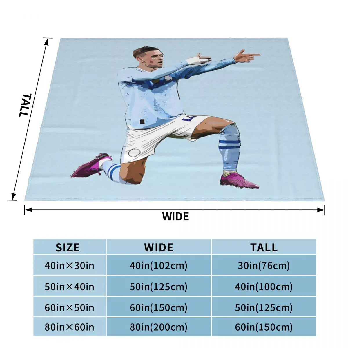 Phil Foden 2024 An Ultra-Soft Micro Fleece Blanket