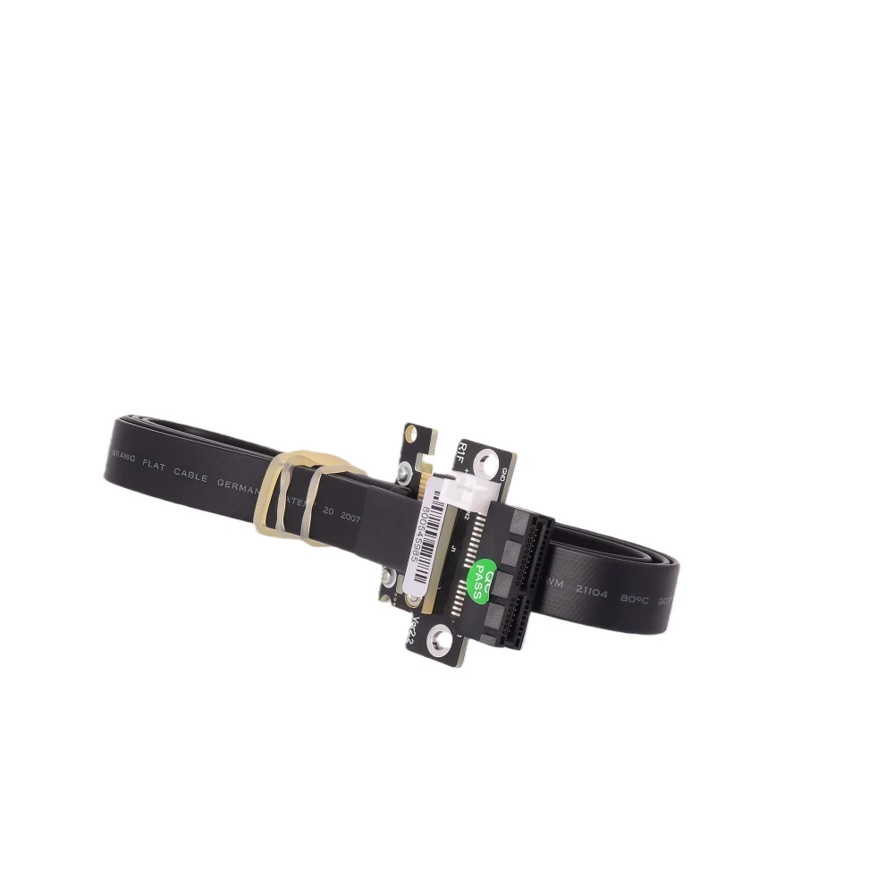 PCI-E 3.0X1 إشارة تمديد الناهض كابل مزدوج 90 درجة الزاوية اليمنى 8G/bps لشبكة الصوت بطاقة USB الاصبع الذهبي 3-100 سنتيمتر