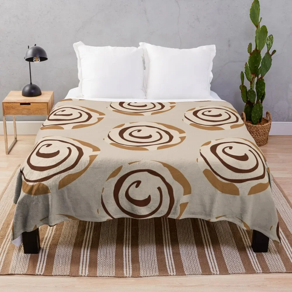 

Cinnamon Roll Throw Blanket Soft Plush Plaid Stuffeds Fashion Sofas Blankets