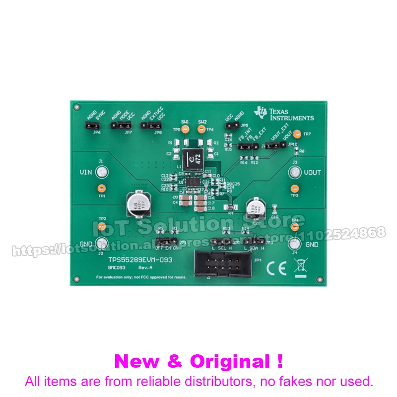 TPS55289EVM TPS55289 evaluation module for 36-V, 8-A/4-A, I²C fully integrated buck-boost converter