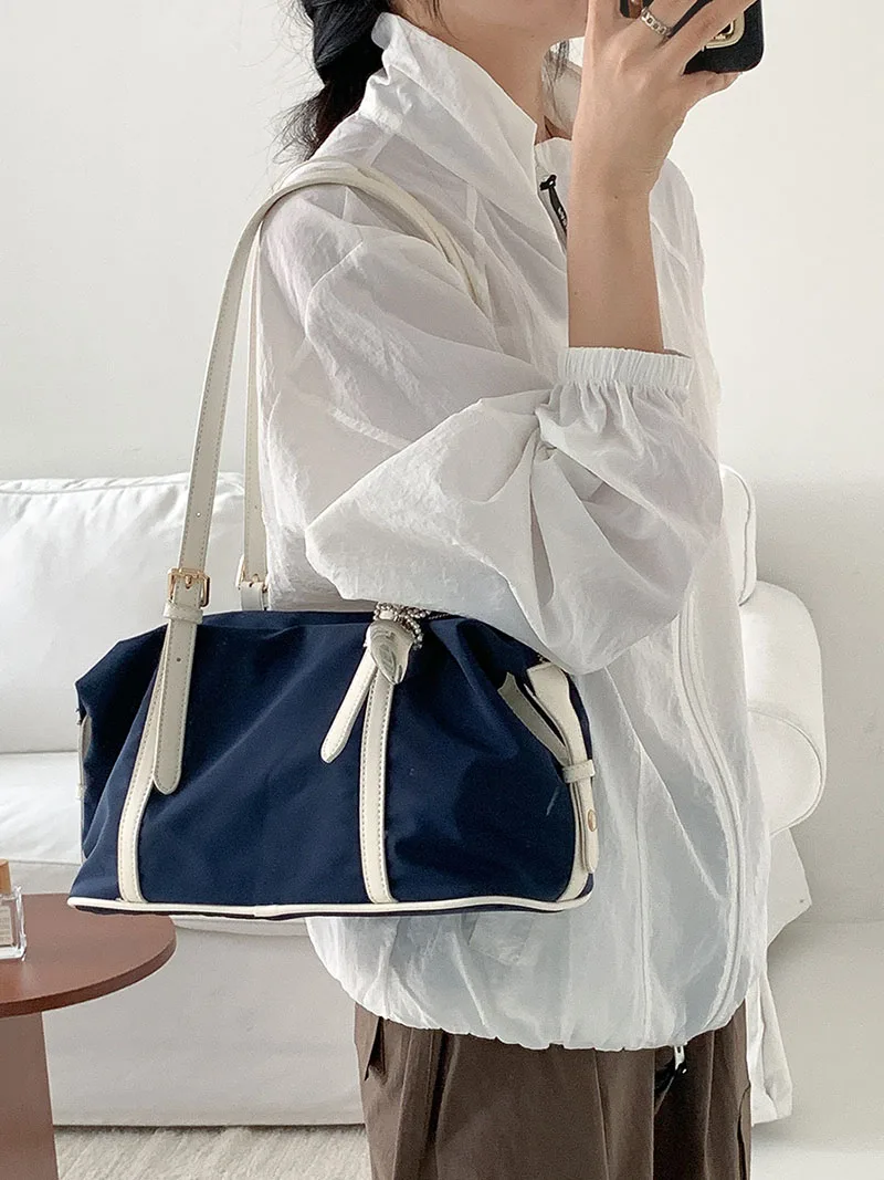 

Модная нейлоновая сумка через плечо, повседневная сумка-кроссбоди для женщин, большие женские сумки, дорожная сумка-тоут для покупок