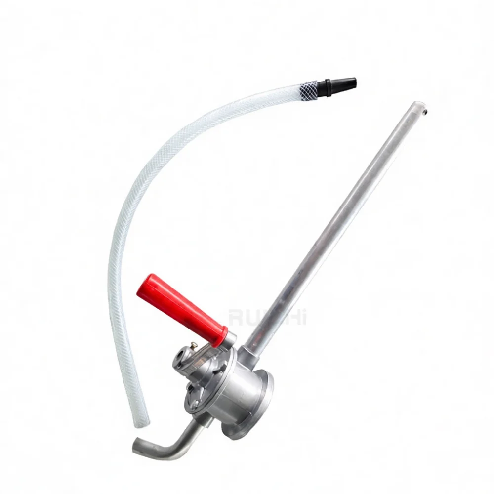 Aluminum Manual Oil Pump Hand Crank Gear Lubricant Dispenser Portable Automotive Fluid Transfer Tool Garage Maintenance Device