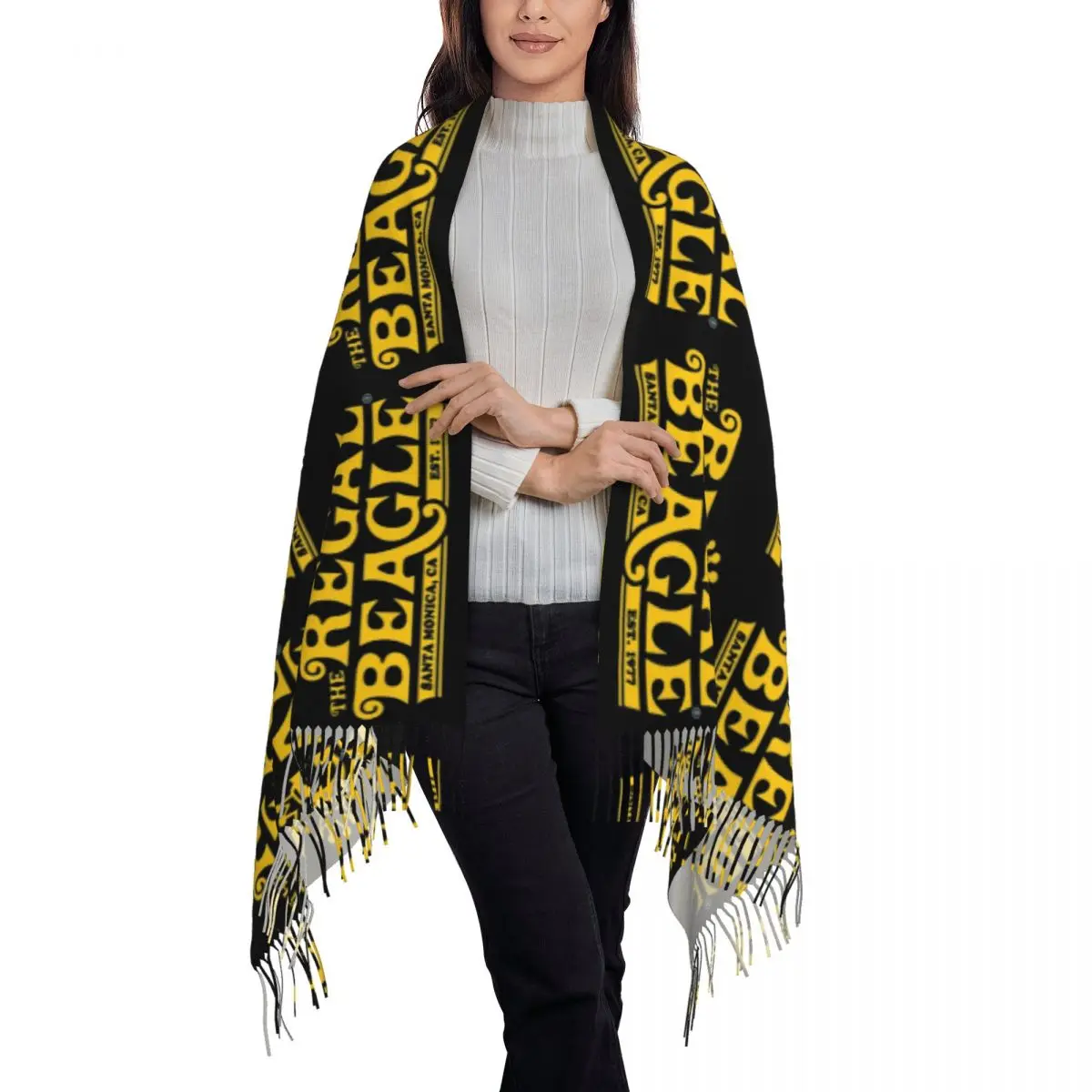 Best Seller The Regal Beagle Scarf Tassel Scarves for Women Soft Warm Shawls and Wraps Long Fall Winter Shawl WrapBest Seller!