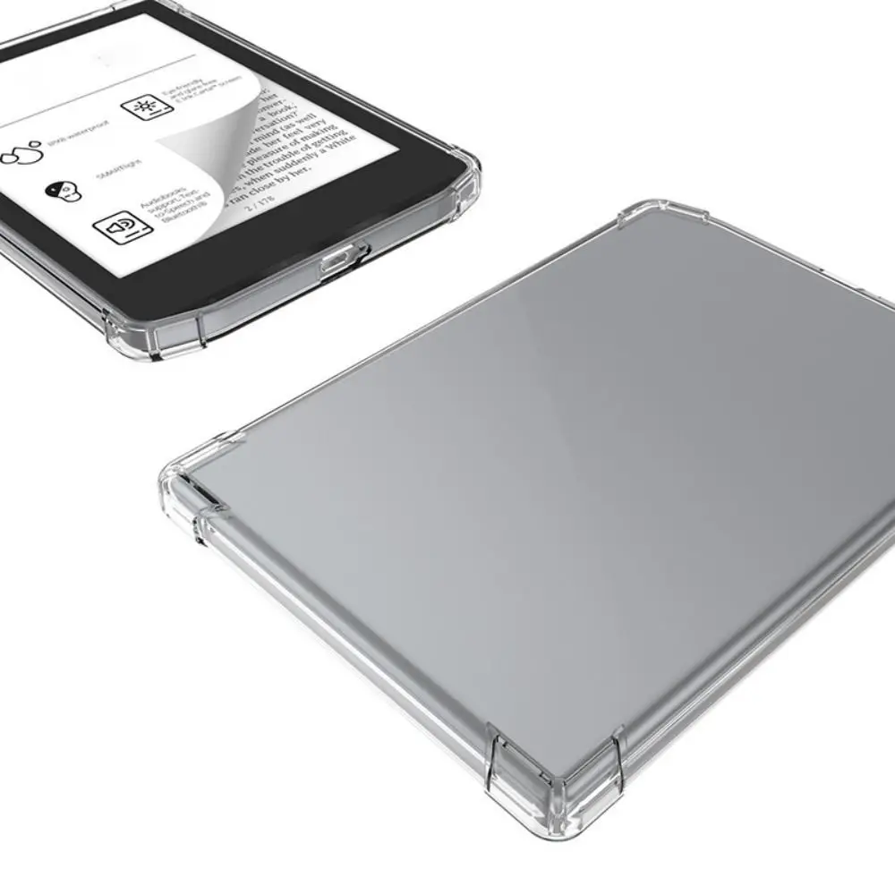 Transparent eReader Case TPU Shockproof Back Cover for PocketBook 616/617/618/628/632/633/629/634/700/InkPad 4//InkPad Color 2/3