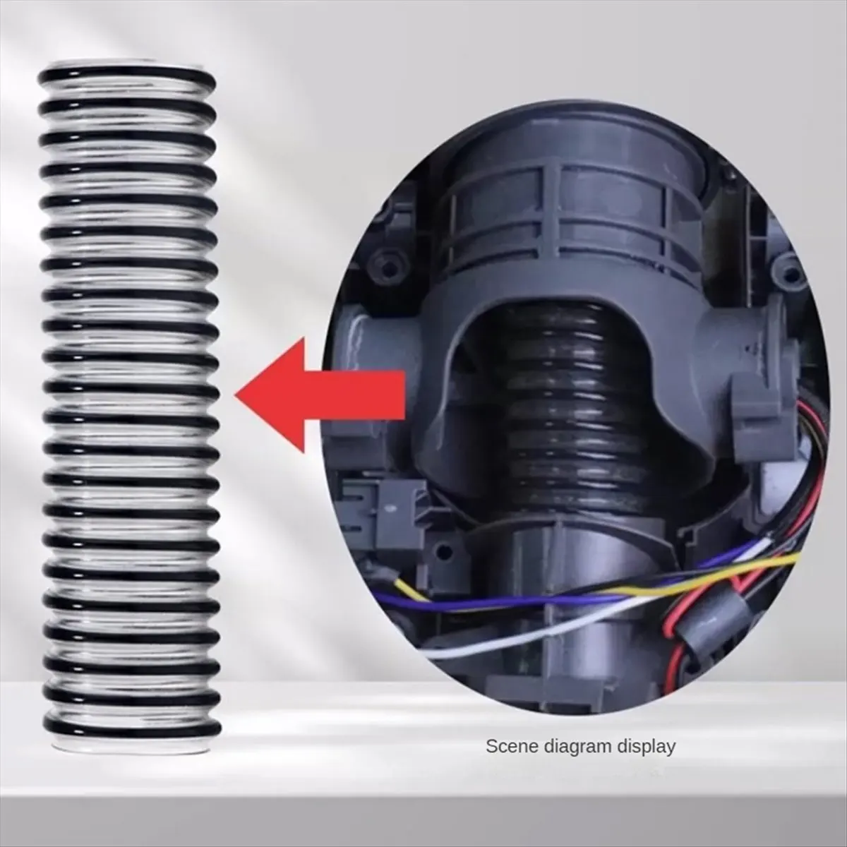 ✼2pcs for Tineco Floor Series /Dreame Series Floor Scrubber Universal Sewage Pipe Spiral Hose Floor Brush Connecting Pipe