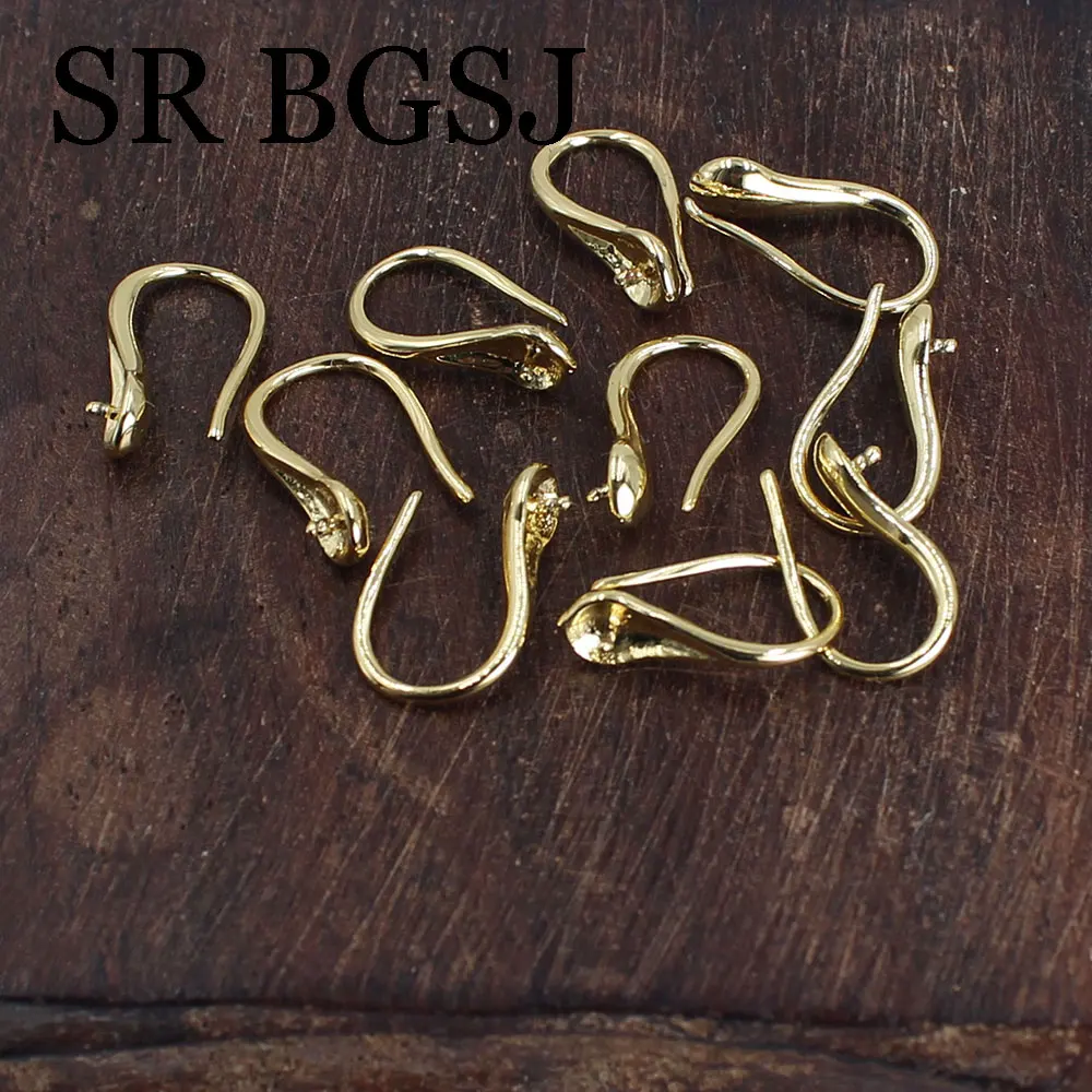 5 Pairs Jewelry Making Accessories Findings Gold Plated Lever Back Stud Craft Hook for Earrings