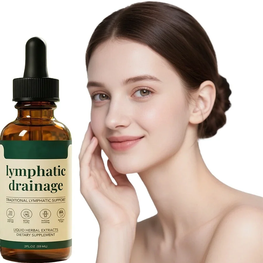 59ml Lymphatic Drainage Drops Natural Herbal Formula Toxin Elimination Swelling Relief Lymph Support Liquid Gentle Care