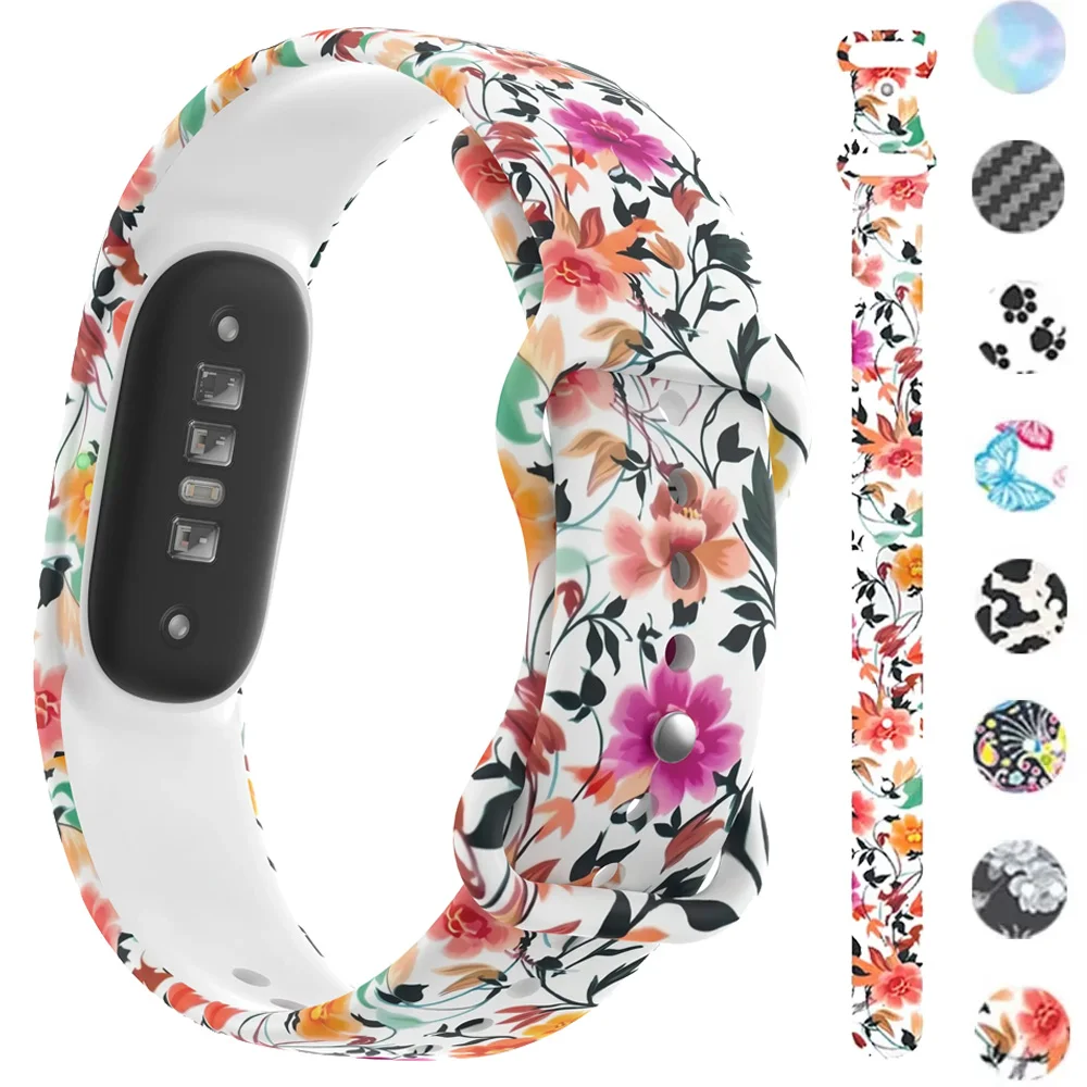 Painted Printing Silicone Strap For Google Fitbit Air Sports Band Replace Wristband For Google Fitbit Air Adjustable Accessories