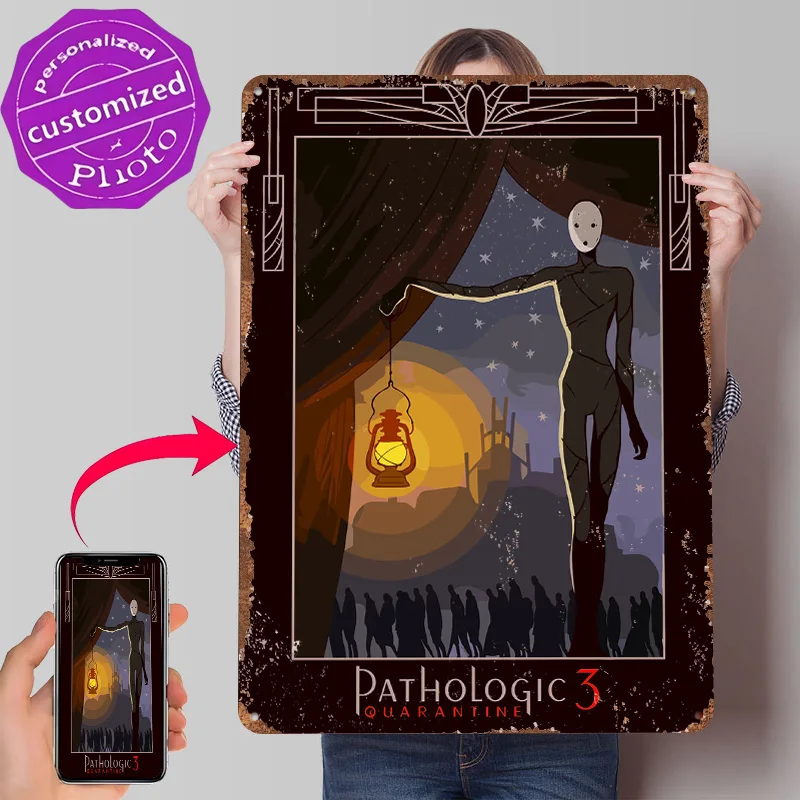 Pathologic 3: Quarantine Art Deco Tinplate Poster Customized Wall Art Retro Vintage Metal Signs for Fans Living Room Decoration