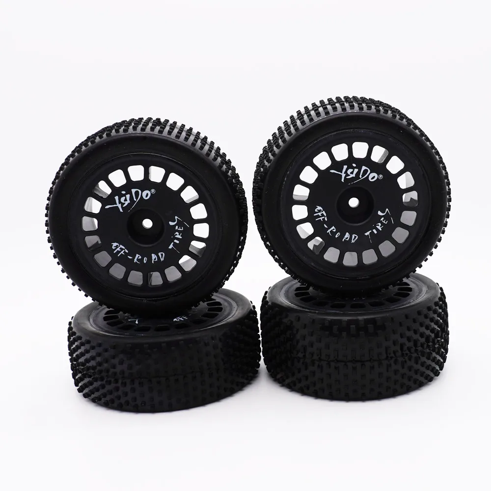 4PCS YSIDO RC Off-road Car Tires 82mm Front Rear for HSP Wltoys HPI Redcat Traxxas Axial Tamiya TT02B 1/10 1/12 RC Racing Car