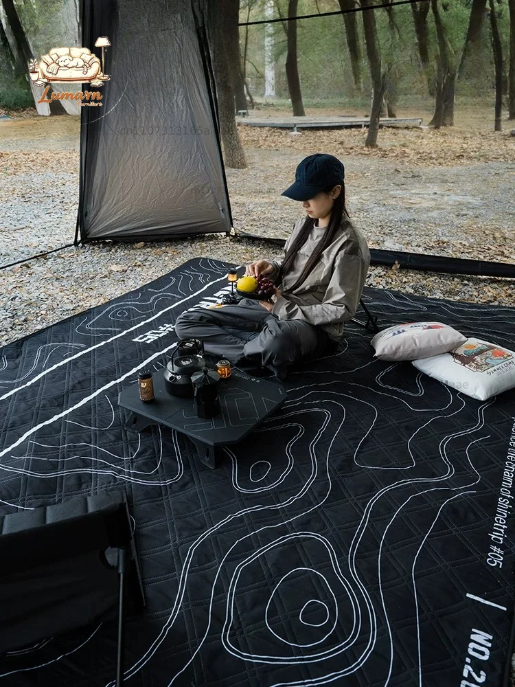 Outdoor camping tent moisture-proof mat thickened picnic mat portable wetland-proof mat blanket