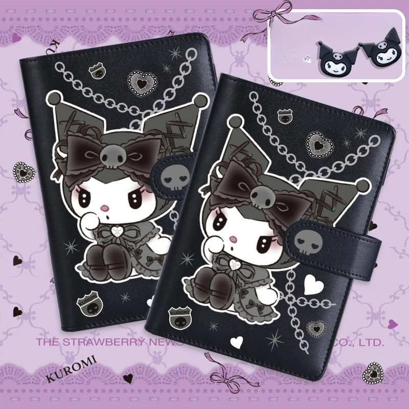 Sanrio anime cartoon favorite Kawaii Kuromi innovative high-value small portable student notepad A6 cartoon school supplies gift