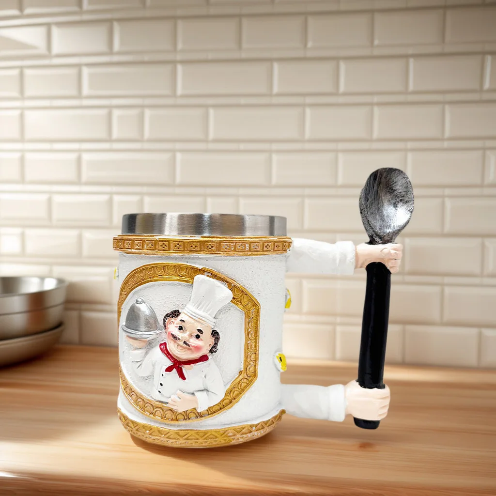 Nueva taza de Chef, taza de café, cerveza, artesanías de resina, decoraciones para el hogar, regalo