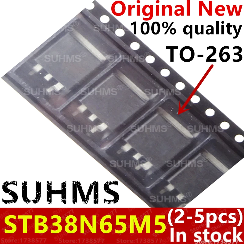 (2-5piece)100% New STB38N65M5 38N65M5 TO-263