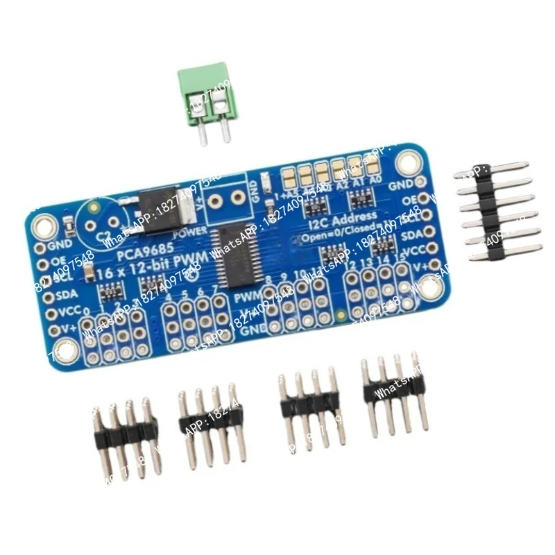 815 PCA9685 I2C 16 Channel 12 Bit PWM Servo Motor Driver Breakout Board Multi Servo Controller for Arduino Raspberry Pi Robot