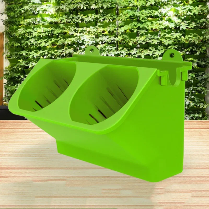1PC Self Watering Flower Pot Vertical Garden Planter Pocket Wall-Mounted Succulents Plant Bonsai Pot  Balcony Decoration