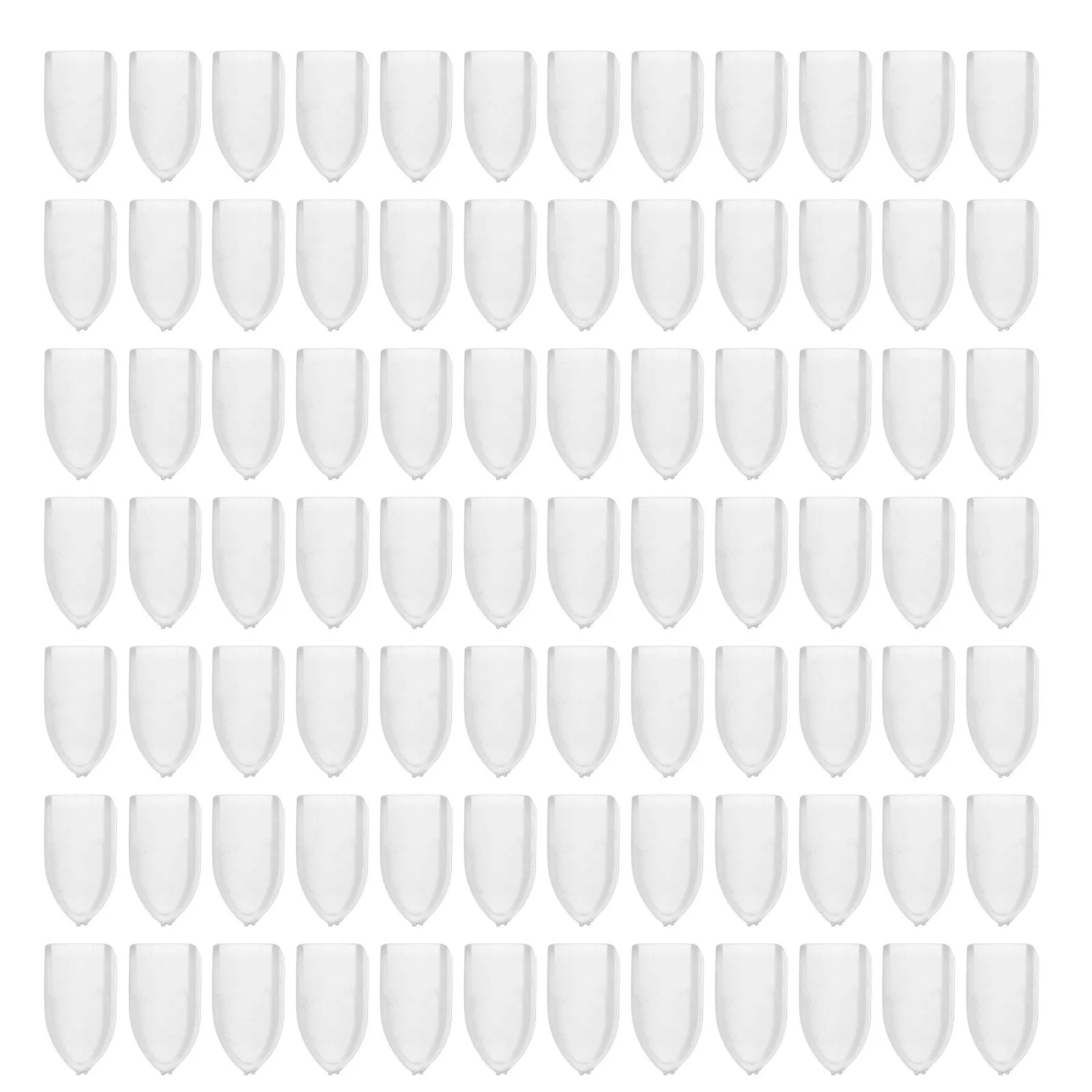 100Pcs Clear Nipper Cover Plastic Nail Tool Protector Transparent Cutter Cap Sharp Edge Salon Pedicure Cuticle