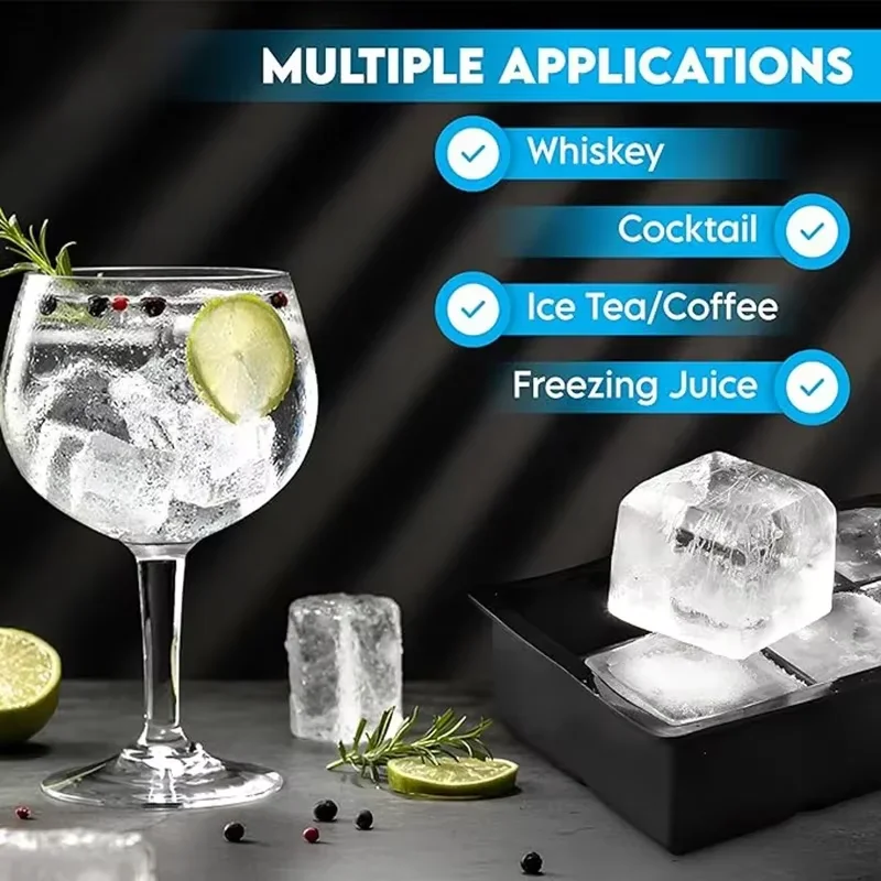 Big Ice Tray Mold 4/6/8/15 Gri - Ice Mold Sphere ulasan dan harga